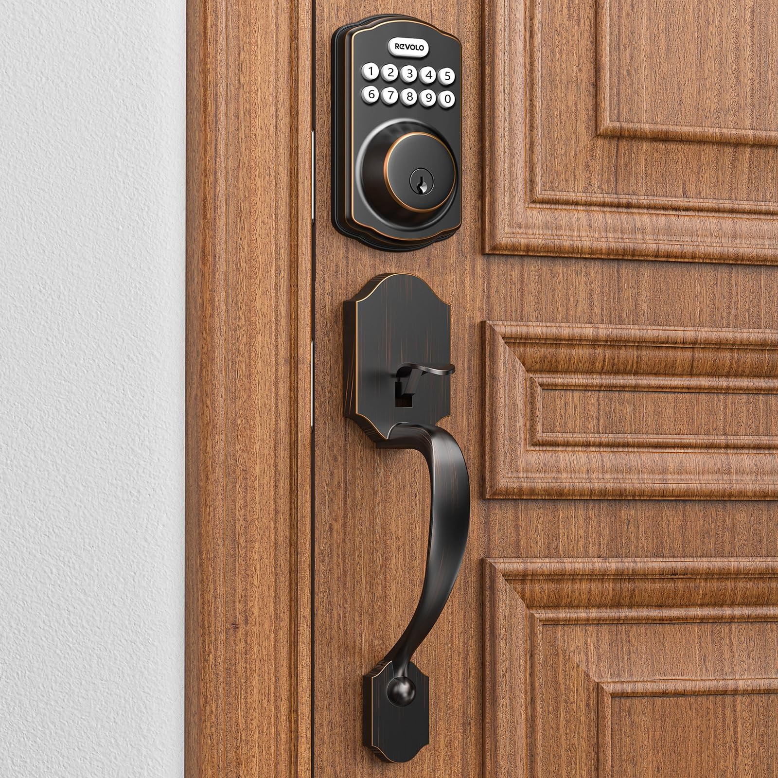 Smart Keyless Entry Deadbolt Lock with Electronic Keypad & Auto-Lock  -image