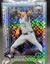 2024-2025 Topps Shane Bieber Lot (2) Cleveland Indians, Taranto Blue Jays