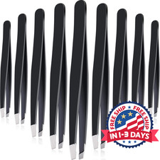 12pcs Juego De Pinzas Para Cejas De Acero Inoxidable Para Mujeres Y Hombres