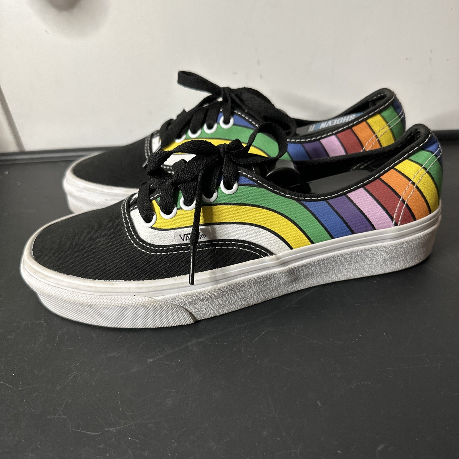 SAOLA Scarpe VANS autentiche REFRACT RAINBOW UOMO TG 7 donna 8 5 multicolore tela lo top