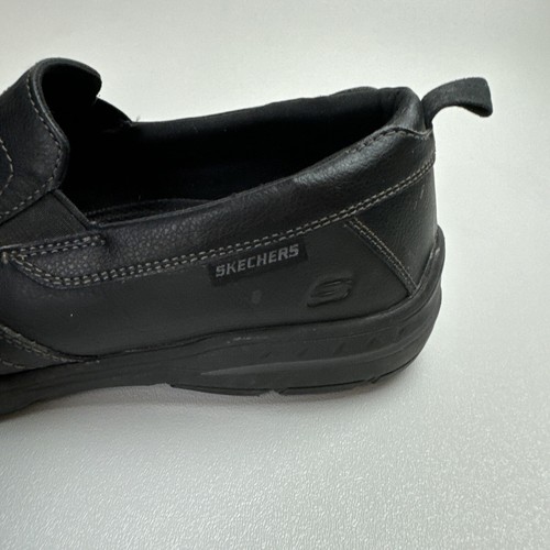 Skechers Harper Forde Black Relaxed Fit Mens Slip On Shoes Loafers size 10.5 - Picture 2 of 10