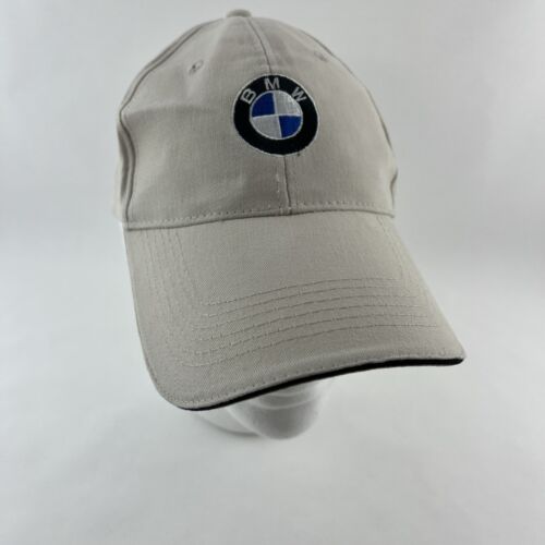 BMW Baseball Hat StrapBack Cap Cream Outdoor Casual Adjustable Braman Motors - Picture 10 of 14