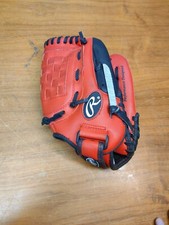 Rawlings PL110S Red 11" Youth Baseball Mitt Glove RHT Player Excellent FAST SHIP