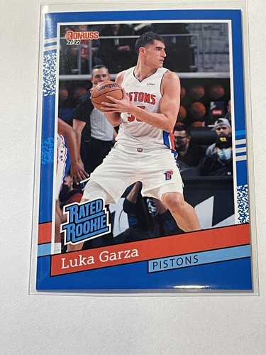 LUKA GARZA RC - 2021-22 PANINI NBA RATED ROOKIE RETRO PISTONS - #37 - 1/2502 - Picture 3 of 6