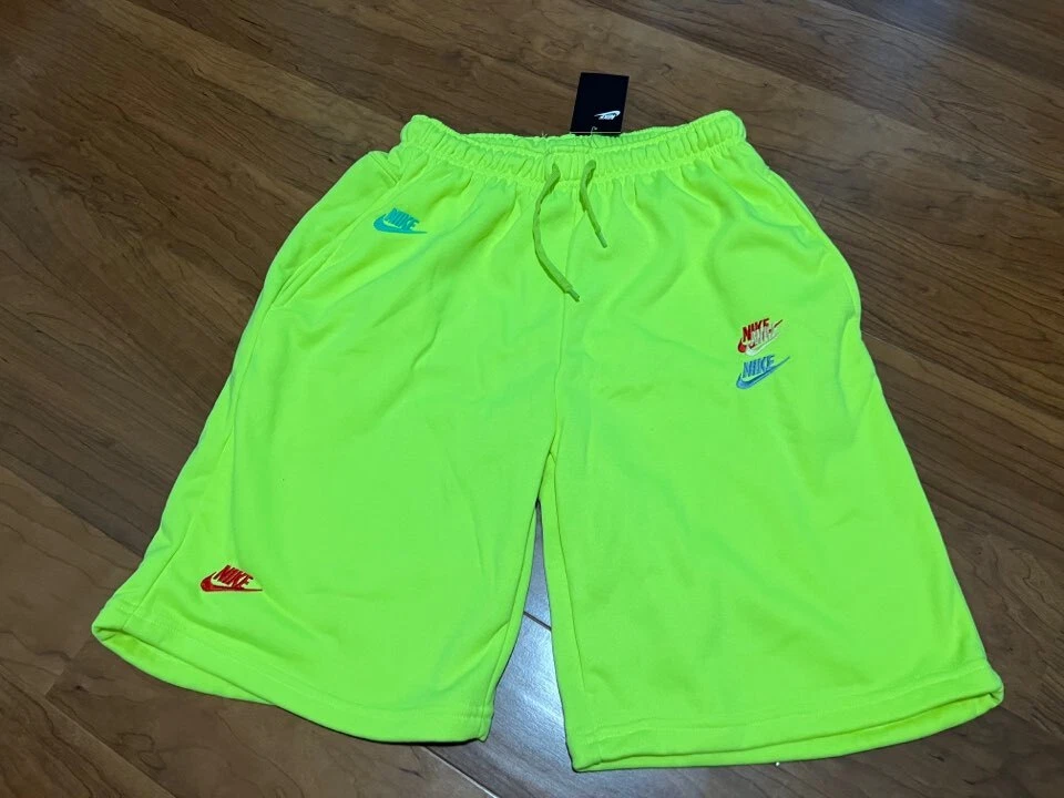 Pantalon court Nike Neon Light citron tordu Nike Supreme LV US taille L NEUF AVEC ÉTIQUETTES