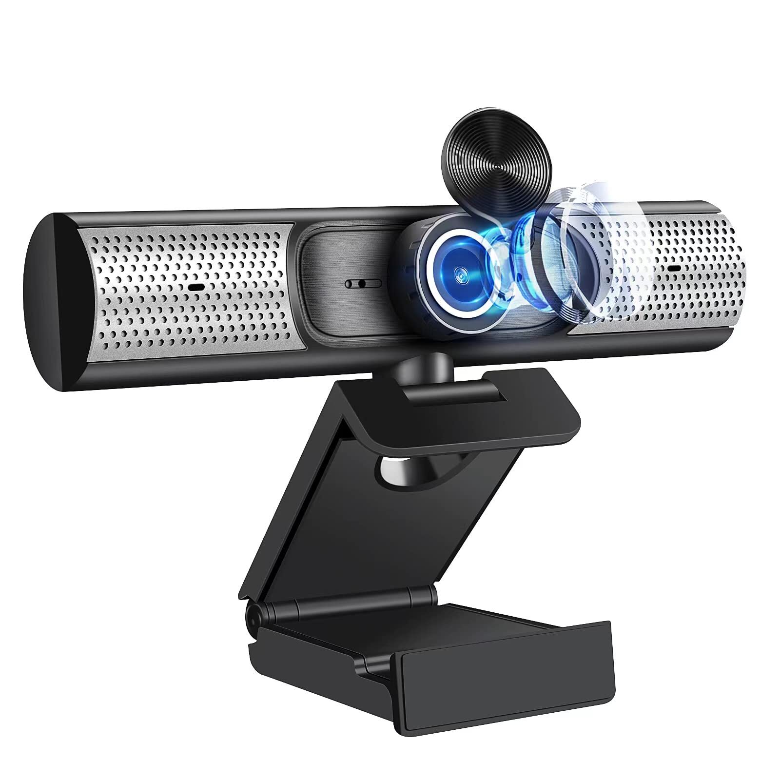 Webcam with Microphone and Speaker, 1080P Web for Desktop Computer Laptop, US...-image