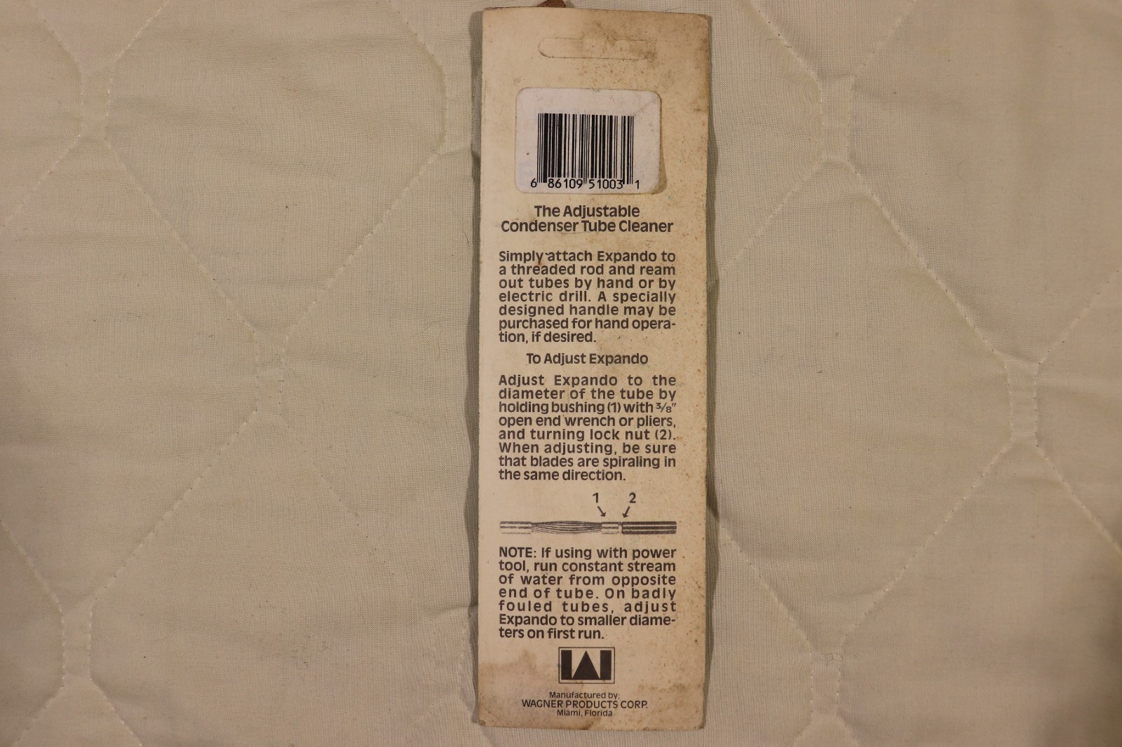 DiversiTech Wagner Expando E-10 Adjustable Condenser Tube Cleaner for 5/8"-1"