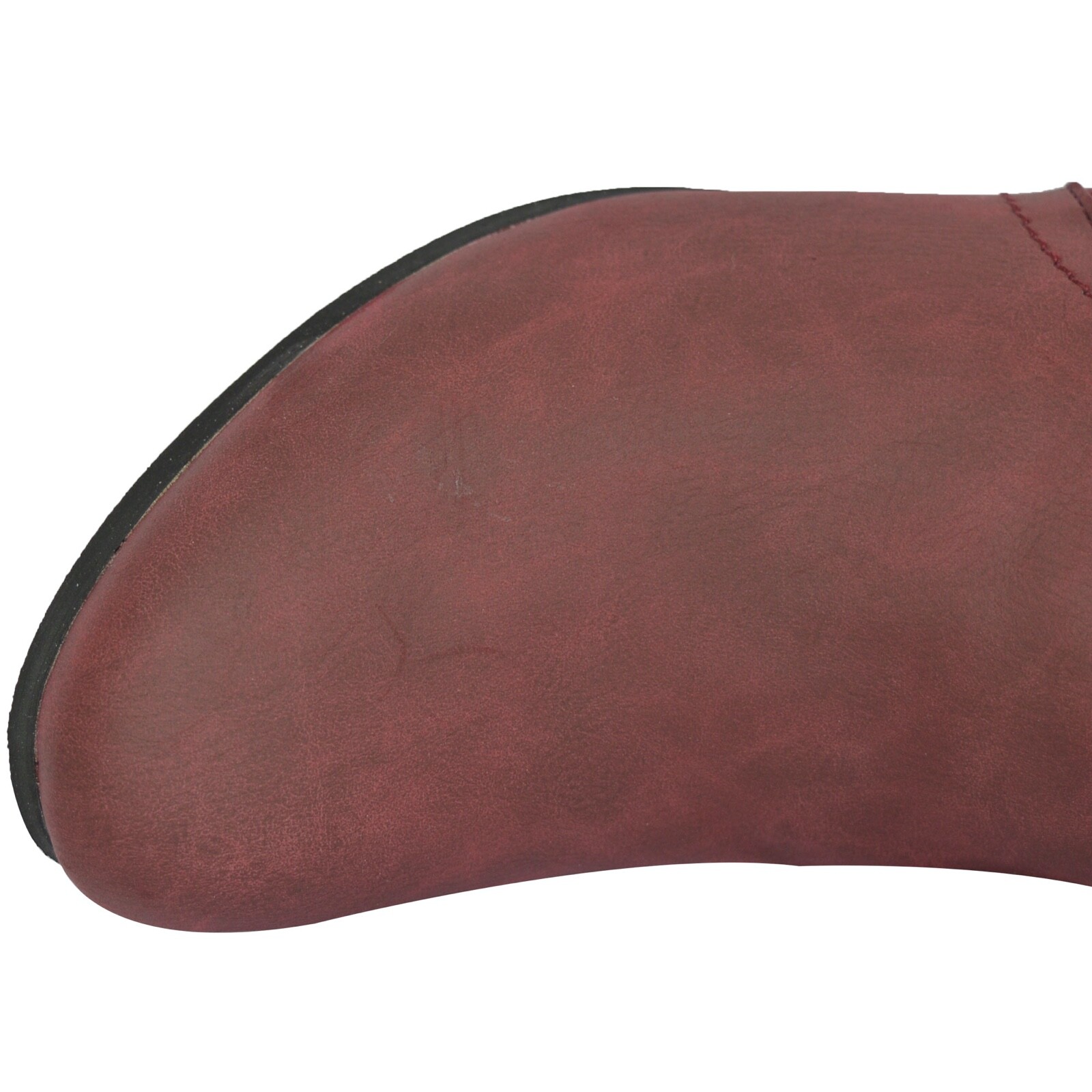 Womens Chelsea Boots Pull On Mid Ladies Heeled Ankle Boots UK Size Red