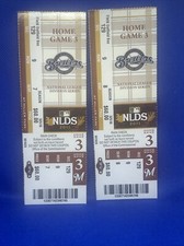 2 2011 MLB Playoffs NLDS Ticket Milwaukee Brewers at Arizona Game 3 Upton HR 10I