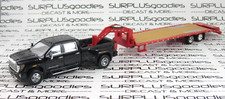 Greenlight Black 2022 GMC SIERRA 3500 DENALI Dually Pickup w/Gooseneck Trailer R