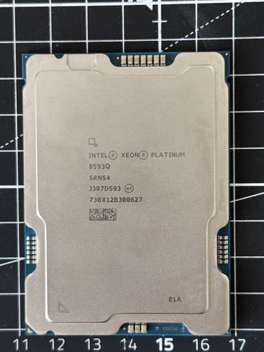 Intel Xeon Platinum 8593Q 2.2GHz 64-Core 320MB -- Faulty Tray CPU