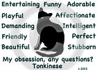 Tonkinese Cat My Obsession, Any Questions? T-shirt Choice of size and color