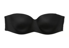 Victoria's Secret VS PINK Wear Everywhere Lightly Lined Strapless Bra Black 32A