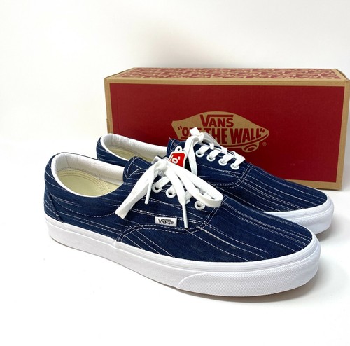 VANS Era Suiting Blue Navy White Stripes Men's Casual Shoes Textile  VN0A4U392RI | eBay