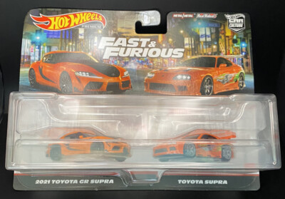 NEW Hot Wheels Premium Fast & Furious Toyota Supra 2 Pack Target Exclusive   