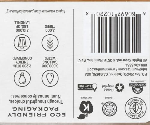 Organic Tea Breakfast Blend, 18 Count Box of Tea Bags, Black Tea (Packaging M...
