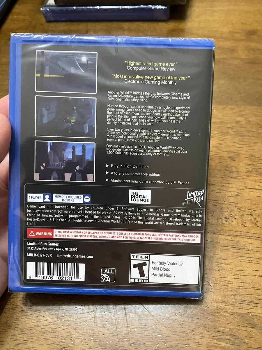 Another World 20th Anniversary Limited Run Games PS Vita BRAND NEW