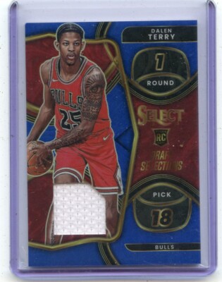 2022-23 SELECT #DSM-PB DALEN TERRY JERSEY ''BLUE PRIZM'' RC #45/75 BULLS 091723