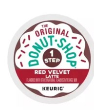 The Original Donut Shop Coffee Red Velvet Latte Keurig 20 K-Cups Bulk Stock