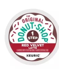 The Original Donut Shop Coffee Red Velvet Latte Keurig 60 K-Cups Bulk -Old Stock