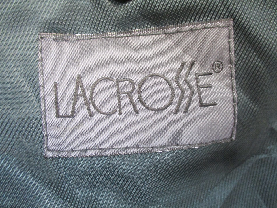Blazer de lacrosse vintage para hombre 42 R gris 100 % pelo camel 2 botones abrigo chaqueta Foto 4 de 4