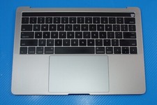 MacBook Pro 13" A1706 2016 MLH12LL Top Case Palmrest w/Battery Gray 661-05333