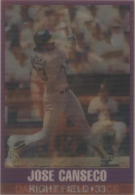 1989 Sportflics - Jose Canseco #1 - 1 of 1