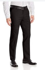Men's Formal Slim Fit Slacks Trousers Flat Front Business Dress Pants