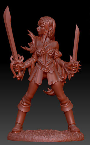 Dark Sword DSM-4651 Twyla Planar Demonkin Rogue (DiTerlizzi