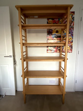 Ercol Teramo Pale Oak Open Shelving Unit RRP £1,285.00 GBP H=185 D=41 W= 95 cms