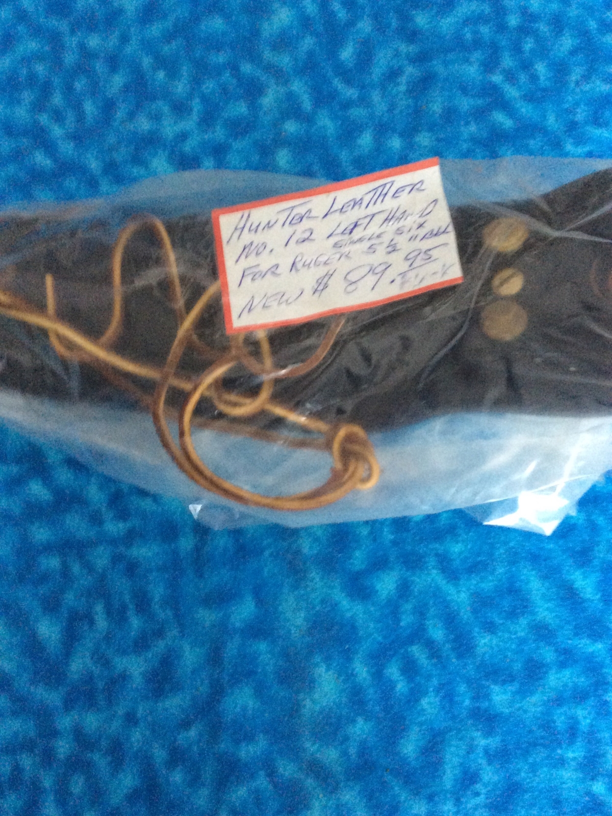 Hunter Buscader # 12 LH Holster For 5-1/2” Bbl Ruger-H&R Revolver NOS #678