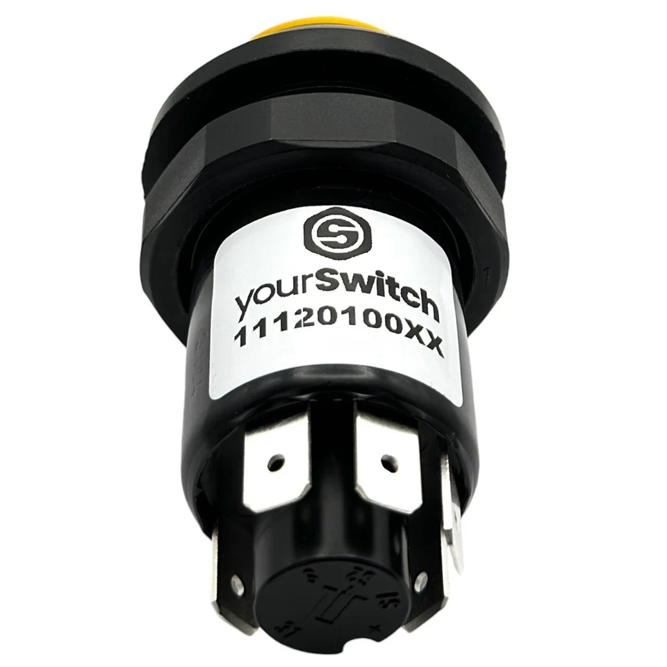 11120100XX Druckschalter mit Arretierung "Fahrlicht" 12V für Fendt X830240098000 - Bild 2 von 3