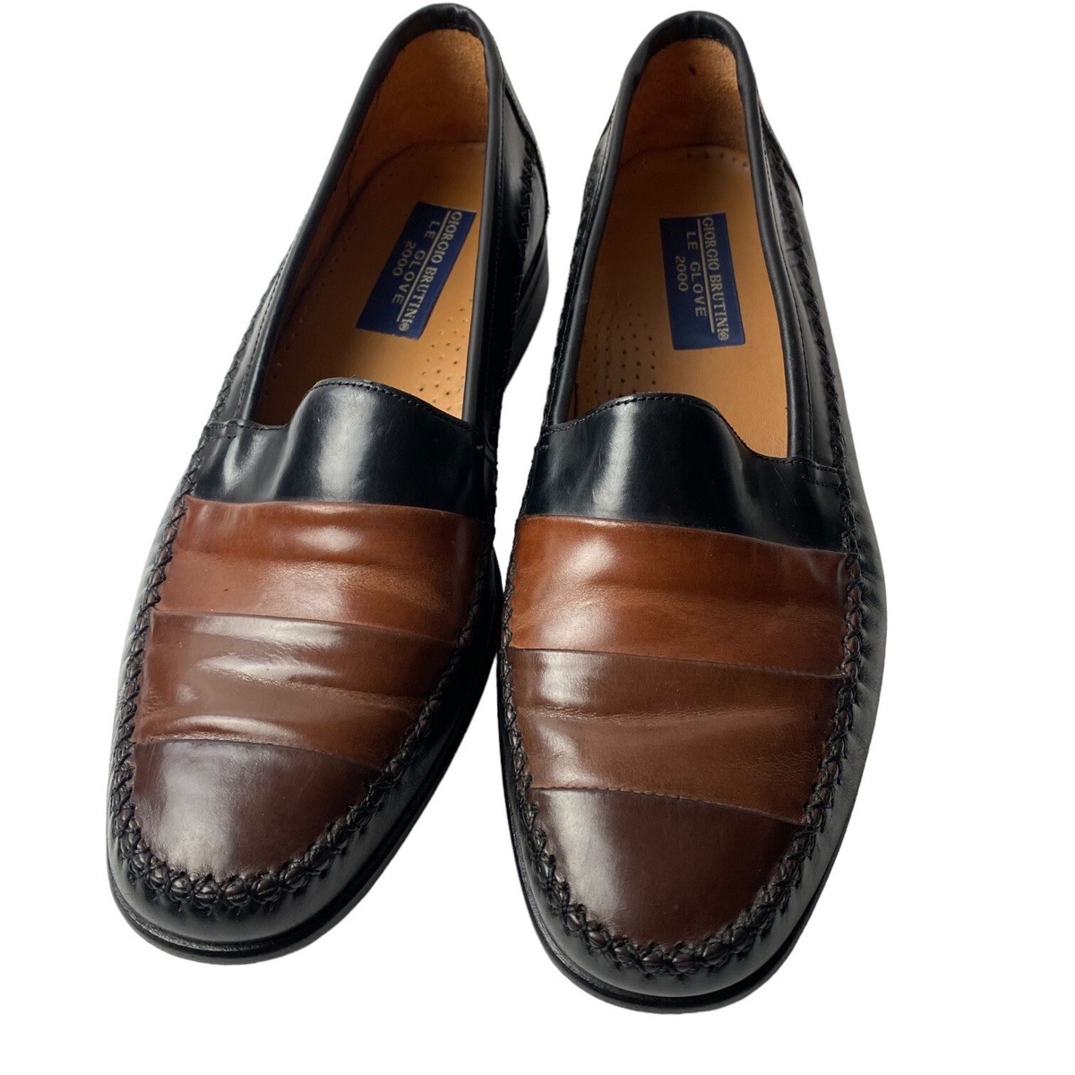 Giorgio Brutini LE GLOVE 2000 mens leather 3-tone loafer  display picture 1