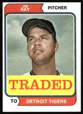 1974 Topps Jim Ray #458T Detroit Tigers L2
