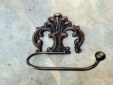 Iron Toilet Paper Holder, Decorative Bathroom Hardware, Tuscan Bathroom Decor