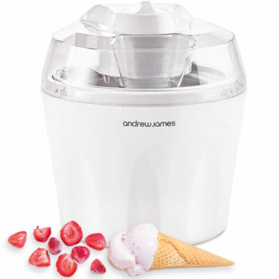 Eismaschine Maschine Gelato | Sorbet | Frozen Yoghurt 1,5 Liter Andrew James