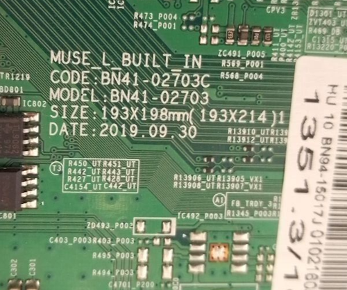 MAIN BOARD BN94-15017J BN41-02703C TV SAMSUNG UE55RU7170U BOX 9 # - Foto 3 di 4