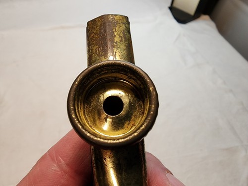 Strumento musicale vintage Kazoo blu e oro metallo Kazoo Co Eden NY - Foto 5 di 7