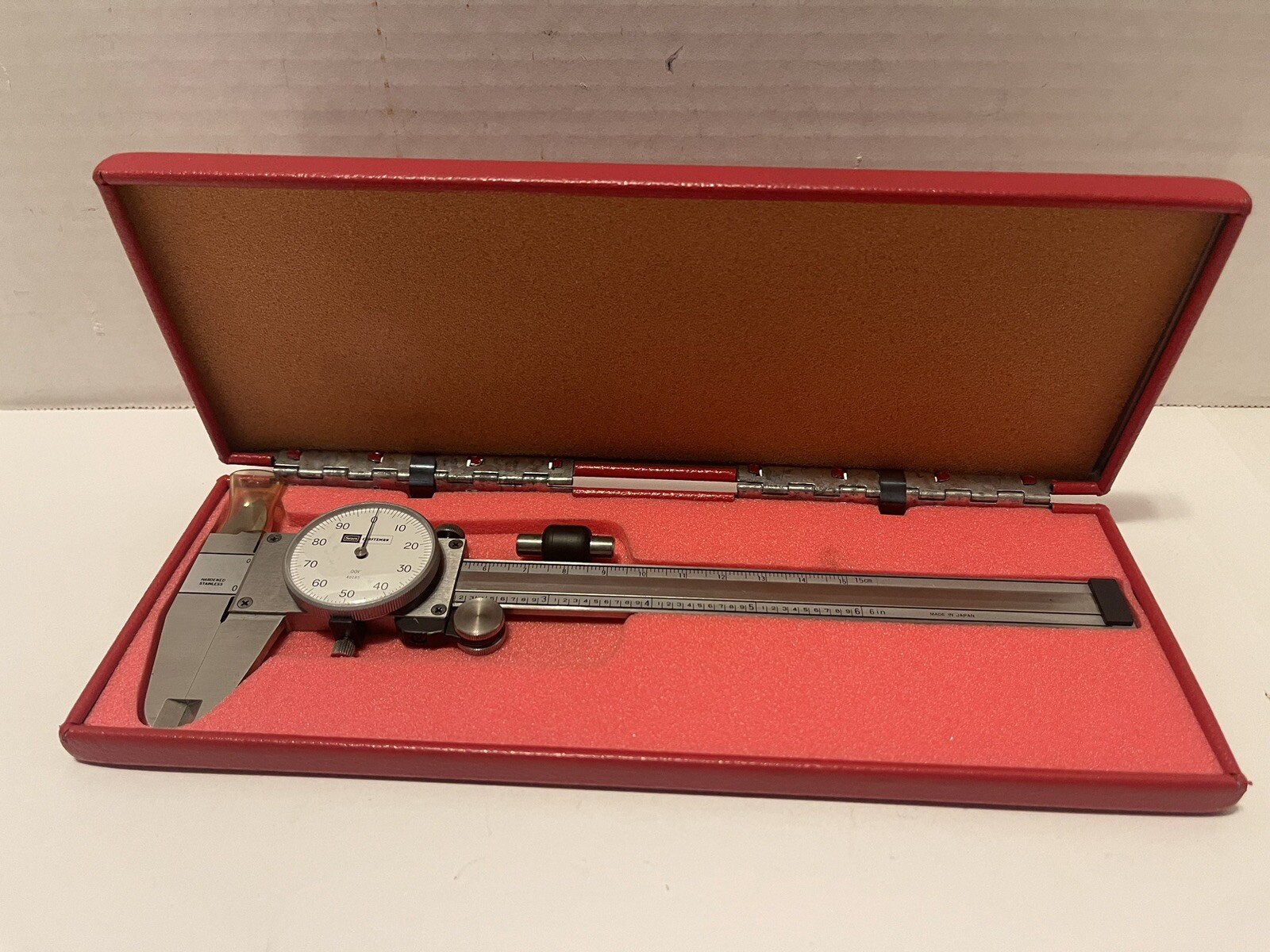 Vintage Craftsman 6'' Dial Vernier Caliper .001 Grad W/ Case Machinist