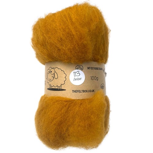 Carded Felting Wool Needle 3D Brown Grey White Black Green Blue Batt The FeltBox - Picture 147 of 163