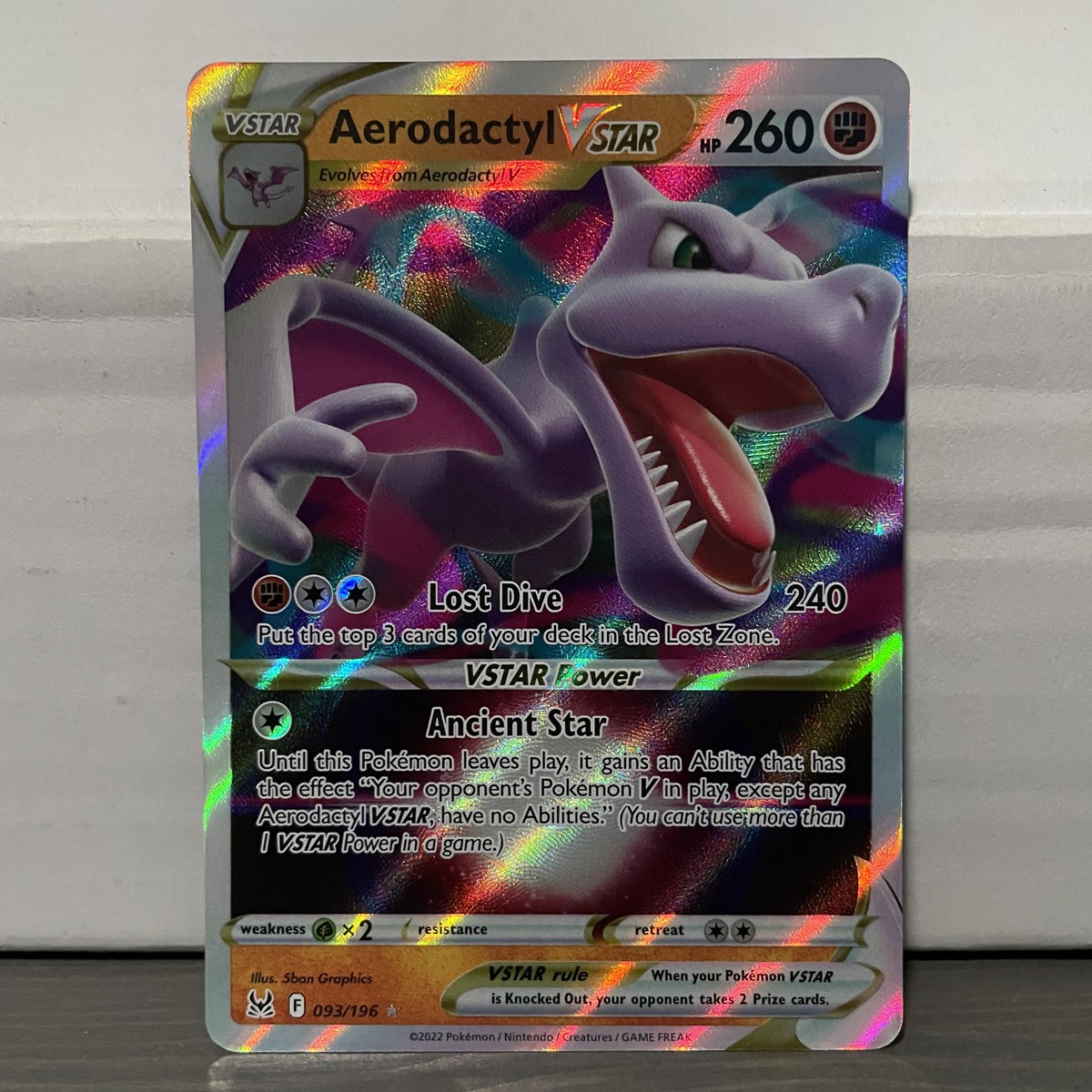 aerodactyl vstar pokemon card is BUSTED with Jolteon! (Lost Origin) These cards are freshly removed from packs Pokemon TCG - Aerodactyl VSTAR