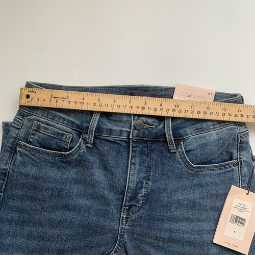 Jeans donna NYDJ Marilyn Crop alti denim nuovi con etichette taglia 27 alti - Foto 7 di 11