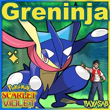 Greninja ⚡Shiny⚡ & Non Shiny 6iv Best Stats Pokemon Scarlet and Violet