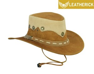 leather rancher hat