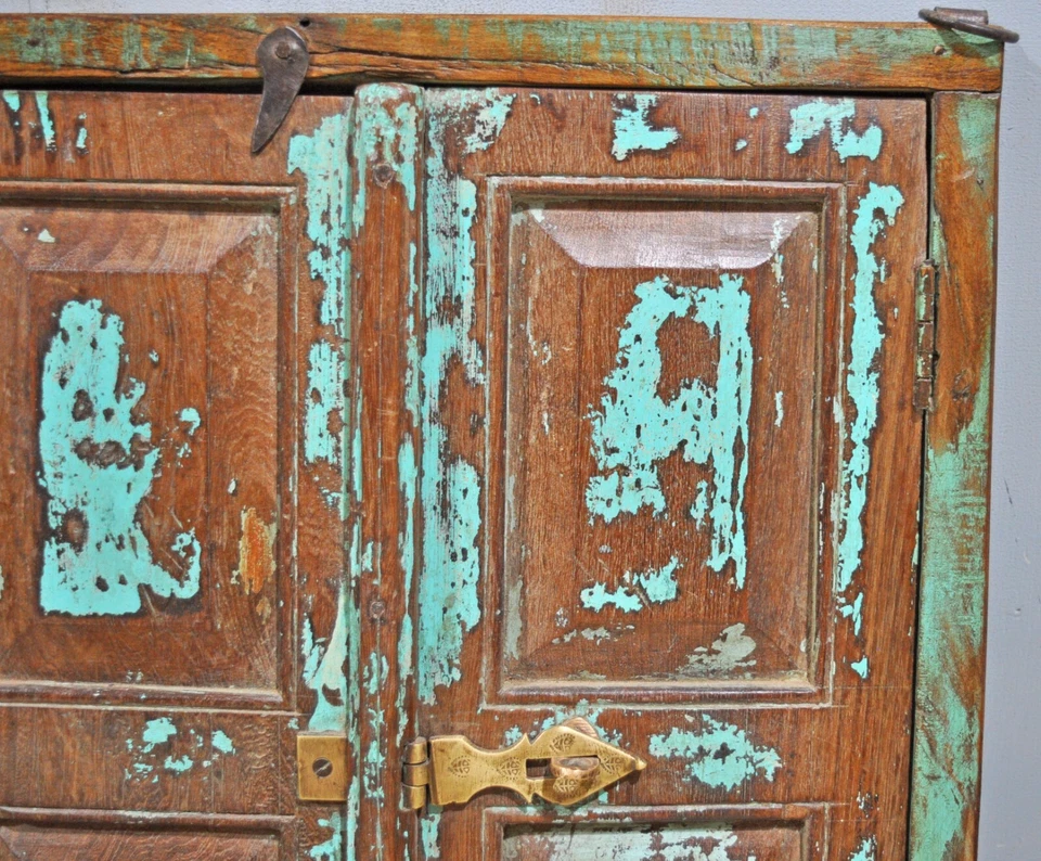 Ancien en Bois Mural Décor Fenêtre Panneau Original Vieux Rustique - Photo 2/4