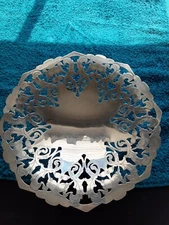 Antique Silver Plated Footed Compote/ Candy Dish Silver on Copper England