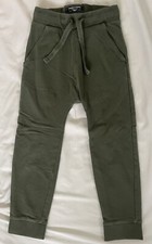  Needs Patch Next Boy's Pants Green Color cotton Size 5-6 Pockets clean