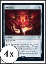 MTG - 4 x Sol Ring - Playset 4x x4 - Lord of the Rings Commander - LOTR