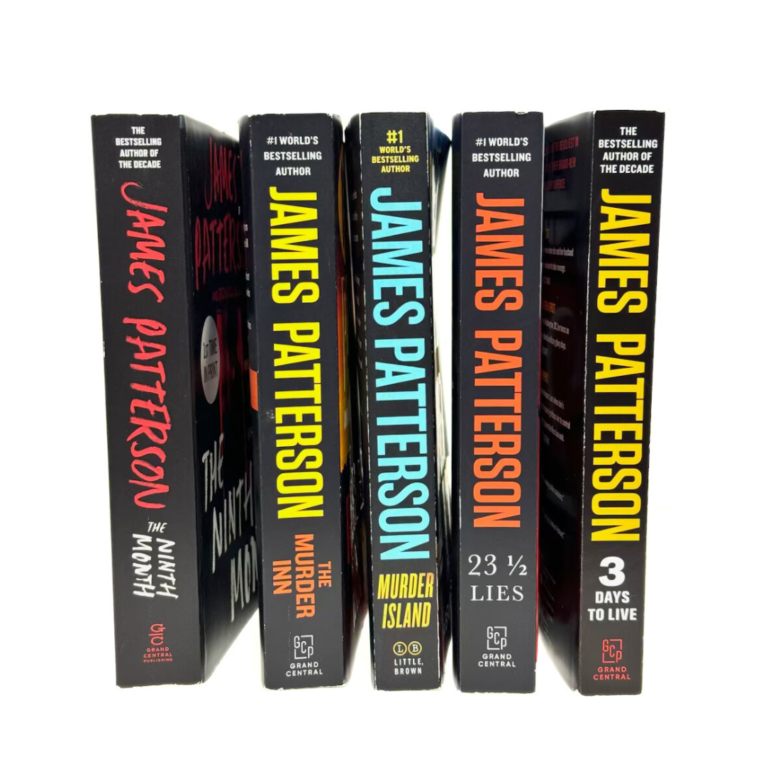 JAMES PATTERSON Paperback 1st Edition Novel Series / Assortment of 5 Books