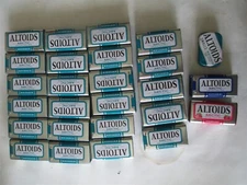 Altoids lot of 24 Arctic tins 22 wintergreen 1 peppermint 1 strawberry